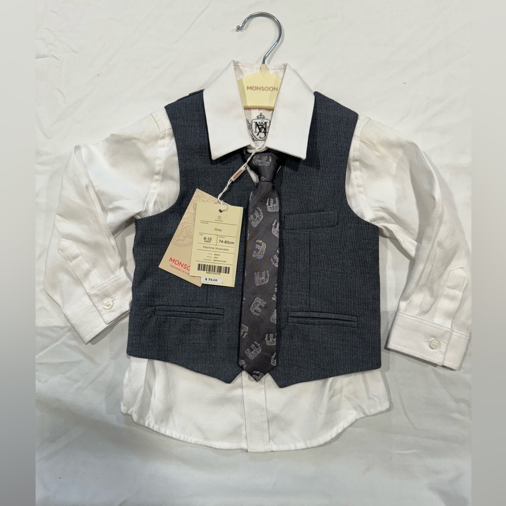 Boys Dress Shirt Set-NWT